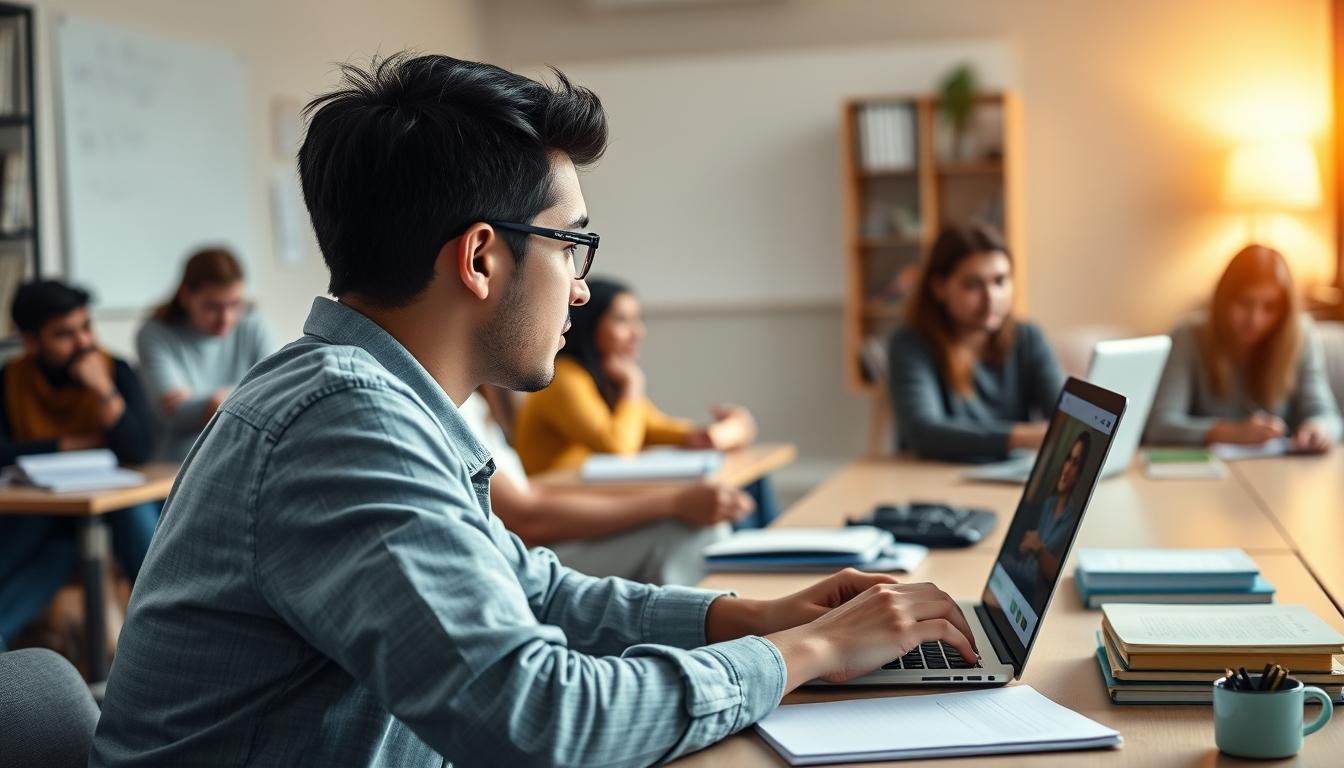 Structured study materials and learning resources on a desk