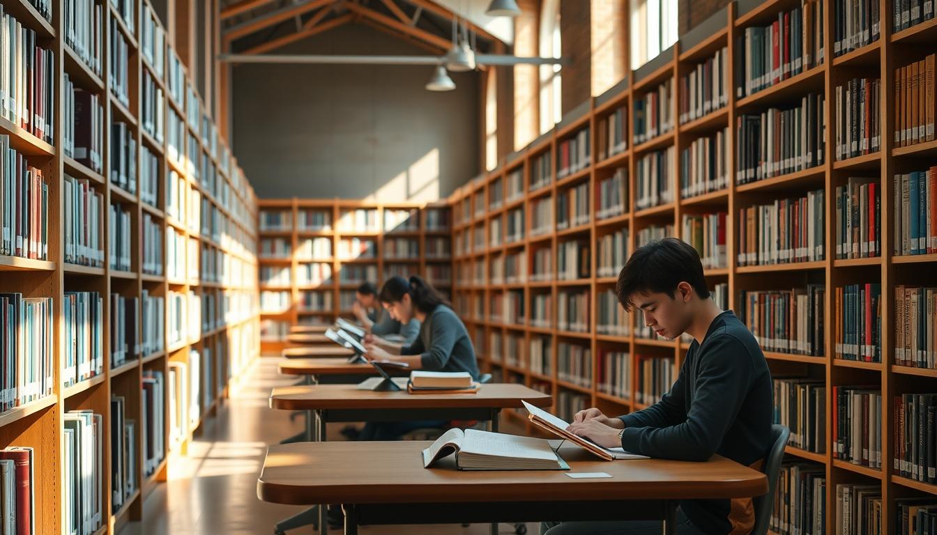 Student preparing for exams with study materials