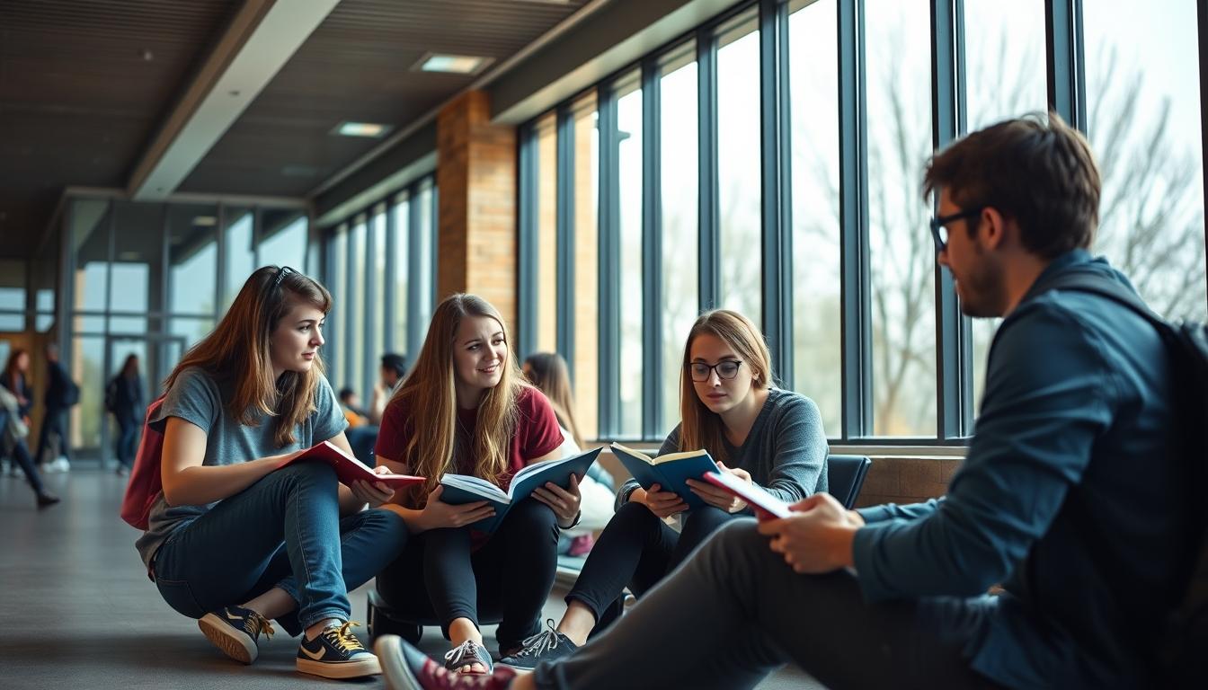 Student developing practical and academic skills